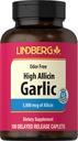 Lindberg Garlic 补充药丸 | 500 mg | 100 caplets | | 与 high Allicin (5000 mcg) | Allium Sativum excert | | 非 GMO, Gluten Free