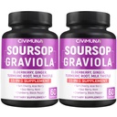 Soursop Graviola Capsules 配有长莓、曲霉素和更多 -- -- 120个Capsules,供应4个月(包2)