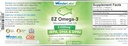 EZ Omega-3 Atlantic Menhaden鱼油补充剂 2000 mg, Burpless, 在美国制造, EPA+的完美平衡 DHA + DPA 120软胶