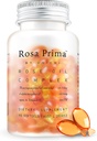 Unichi Rose Oil Vitamin E 皮肤健康和再生补充品,月经循环膜管理,呼吸刷新,90软胶