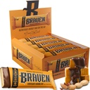 Braven Bar 巧克力焦糖核糖核桃能源吧(1.59 oz,包装20) – Energy Chews with 5g 蛋白质 – On-the-Go Energy Snacks for Running, Hiking, and Sports - Gluten Free Snacks for 持久能源靴