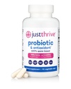 Just Thrive Probiotic & Antioxidant 补充剂 - 100% Spore 基于消化与免疫支持 - Gluten Free, 90 Caps