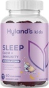 Hyland's Kids Sleep calm and university Support with Melatonin, Sleep Aid Gummys with Vitamin C, Zinc, Elderberry & Chamomile, 帮助无眠和无眠, 60 Vegan Gummys