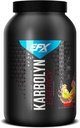 EFX Sports Karbolyn Energy 性能 Carbohydrate Powder + Cafeine + Carb Load & Energize → 250mg Cafeine → 糖自由 → 36 services (Fruit Punch) (英语).