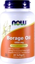 Now Borage Oil 1000mg, 60 Softgels (Pack of 2) (英语).