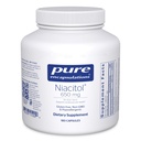 纯封装 Niacitol 650 mg → 假封装 NO-Flush Niacin 支持文摘、Hormone合成 和 组织 → 180 Capsules