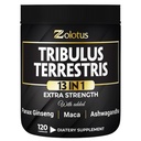 Zolotus 13in1 Tribulus Terrestris Capsules with Maca, Horny Goat Weed, Panax Ginseng, Saw Palmetto, Tongkat Ali, Shilajit & More - Energy, Stamina 补充 男子和妇女 -- -- 120个伯爵