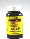 Nature's Blend Kelp 150mcg (碘), 200 tab, (Pack of 2) (英语).
