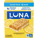 LUNA Bar - LemonZest Flavor - Gluten Free Snack Bars - 非GMO - 蛋白质Bars - 用有机 Oats - 价值包装(12包)