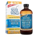 天然路径银翼(Colloidal Silver 500ppm)(2,500mcg) Immune支持 Supplement 16 f. oz.