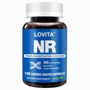 Lovita NR(Nicotinamide Riboside) 840 mg, NAD 配有跨呼吸杆菌和贝塔因, 推广 NAD 附加水平, 健康老化, 100 Vegan Enteric-Coed Capsules