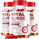 (3 Pack) 维他命激 - 男性Gummys的维他命激,Vital Vita Surge Max 最大强度 1050 MG,VitalSurge 补充支持Gummy 高级公式,维生素Gomitas(180 Gummys)