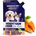 Miracle Vet High-Calorie Weight Gainer for Dogs & Cats - 多维他命营养补充剂 Gel,Omega鱼油,钙 - Puppy,老年,产前猫和狗维生素,体重补充剂
