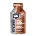 GU 能源 Roctane 超耐力能源 Gel, Vegan, Gluten - Free, Kosher, 和乳品 - Free On - The - Go 运动营养 跑步, 自行车, 徒步或滑雪, 海盐巧克力, 24 年