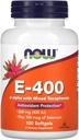 现在食品 E-400 D-Alpha 配有混合托可菲醇,268 mg(400 IU),100软胶