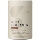 运动研究 多科拉根蛋白粉(第I,II,III,V,X类),配有Hyaluronic Acid + Vitamin C → 5类基于食物的科拉根,30种服务(焦油)