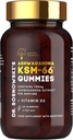 Sosnowski博士的生物活性KSM-66 Ashwagandha Gummys 750mg Ashwagandha 提取与维生素D2(60 Gummys)