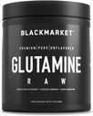 BLACKMARKET RAW Glutamine - 工作粉饮男女混合,改善恢复和减少肌肉疼痛,增加记忆、焦点、浓度,300格拉姆