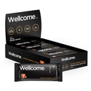 Wellcome Salted Caramel Marine Collagen Protein Bar 配有Reishi蘑菇促进能源和免疫支持 -- -- 适应性小吃酒吧 -- -- 功能活跃生活方式的乳品免费健康酒吧(12号包)