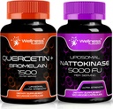 WellNESS LABSRX 与布罗姆兰 | Nattokinase 补充 Capsules - 5000 FU - 来自纯日本纳托提取的酶