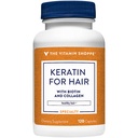 配有Biotin & Collagen, 支持坚固、健康的头发, 头发拉斯特的维生素店 Keratin( 120 Capsules)