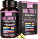 Urolithin A补编,9-in-1 配有Urolithin-A、Trans-Resveratrol、CoQ10和6种基本抗衰老养分、支持抗衰老、细胞修复、能源与焦点-180卡普勒