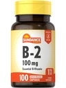 圣丹斯维生素B-2 | 100mg | 100 Capsules | 基本维生素补充 | 非GMO 和 Gluten 自由公式