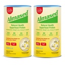 Almased Vanilla Meal 替代摇摆 - 低甘油高厂基蛋白粉 - 营养体重健康支持补充剂 - Vanilla Flavor - 17.6 oz(1.1英镑(2包))
