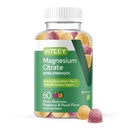 VITEEY 成人镁(Gummys) - 170mg 的镁 Citrate Gummy for calm, Sleep, Nerve & Muscle 函数支持 - Vegan, Gluten Free - 60 Counter