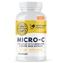 Vimergy Micro-C 维生素 C C Capsules – 每卡普尔500毫克,支持免疫健康*,促进凝血生产,支持健康骨*,Kosher, Vegan & Gluten-Free,常规尺寸180 Capsules