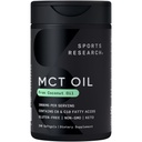 体育研究 Keto MCT 来自椰子油的油药 QQ Keto 燃料用于大脑和身体 - 非GMO 验证,Soy & Gluten 免费液体软胶(240个计数)
