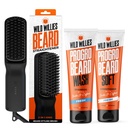 Wild Willis Beard Grooming Kit - 男子胡子直径器,PROGRO - 强化Biotin & Cafeine用于头发生长,洗涤,水分 - Ionic 2 - in - 1 Heated Comb Brush,美国制造