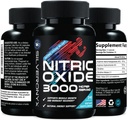 超强氮氧化物补充剂 3X 强力 L Arginine, Citrulline Malate, AAKG, Beta Alanine - Premium Muscle 支持氮化物促进剂 - 天然能源和心脏健康支持 - 240 Capsules
