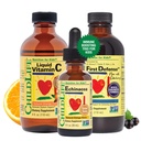 儿童免疫支持3-Pack-液体维生素C,第一防御,和Echinacea-婴儿、托德勒斯和儿童的免疫助学补充