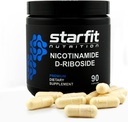 STARFIT - Nicotinamide D-Riboside,促进NAD+,能源与焦点补充,抗衰老细胞支持,90 Capsules