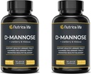 尿道切除感染治疗 D Mannose 1000mg Capsules - D-Mannose & Cranberry Pills with Hibiscus 提取 - 强尿道切除健康