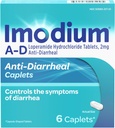 含Loperamide HCl的A-D腹泻救治卡片,抗腹泻药物,帮助控制急性和旅行者腹泻引起的腹泻症状,HSA/FSA合格,6 ct