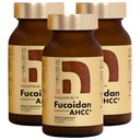 Fucoidan 配有AHCC → 棕海藻豁免补编,配有高纯度有机体 Mekabu Mozuku Agaricus 3瓶 - 日本制造的480个蔬菜盖