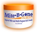 Mite-B-Gone Mite Cream & Bite Relief - 10% Natural Blend Sulfur Cream for Multiple Bites, Redness, ITCHING, & Iritation 儿童与成年人的安全 QQ快速且有效的所有皮肤类型 8 oz