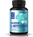 L 甲基folate 15mg, 专业强甲基folate 补充支持 Mood, Nerve, 甲基化, 优化 L- Methylfolate Capsules, 非 GMO, Gluten-Free, 5-MTHF, 120 Capsules