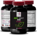 灰发补充剂 - ANTI GRAY Heir COMPLEX - 抗灰发丸,新鲜色调,色彩复兴,色彩亮度,发荫控制,抗灰发胶囊,青春外观 1瓶60盖