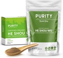 认证有机He Shou Wu - 大型5oz袋 30:1 聚焦-Fo-ti - 有机Foti 提取-Foti He Shou Wu - 有机-Plus 自由竹勺