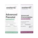 Ovaterra 高级产前和孕前孕育 多维他命盒 女性用 DHEA 25mg, Choline 550 mg, Folate (Methylfolate) 1 010 mcg, Omega-3 DHA, EPA, Chelated Iron 364 Capsules - 28日供应