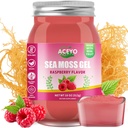 ACEYO(18 OZ) 爱尔兰海 Moss Gel 有机 Raw Vegan Raspberry Flavor 102 维生素和矿物野生收获 非GMO Immune Defense Booster 甲状腺素消化支持