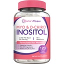 医生的Recipes Inositol补编,Myo-Inositol & D-Chiro Inositol Capsules 2050mg 个人服务,理想40:1 Blend,Hormone平衡为妇女,Ovarian功能和生育支持,120 Vegan Caps