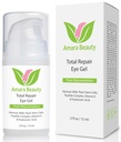 Amara Beauty Eye Cream Gel为暗圆和Puffness配有Peptides & Hyaluronic Acid,0.5 fl. oz.  for.