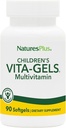 NaturesPlus 儿童维他命-Gels 多维他命,天然橙色Flavor-90 软胶,包2 - Gluten Free - 180 总服务
