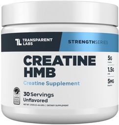 透明实验室 Creatine HMB - 配有HMB的Creatine 单水合物粉,用于肌肉生长、增强强度、增强能量输出以及提高运动性能 -- -- 30个服务对象,未受欢迎