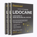 CARELAND Lidocaine Gel 补丁, 18 个最大强度疼痛补丁 对于肌肉救济 Neck 膝盖背部和肩部