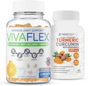 TerraForm营养联合救济组合 – Vivaflex Plus Turmeric Crucumin – 最佳联合补充 – 帮助缓解共同不适和促进流动 – 1个月供应